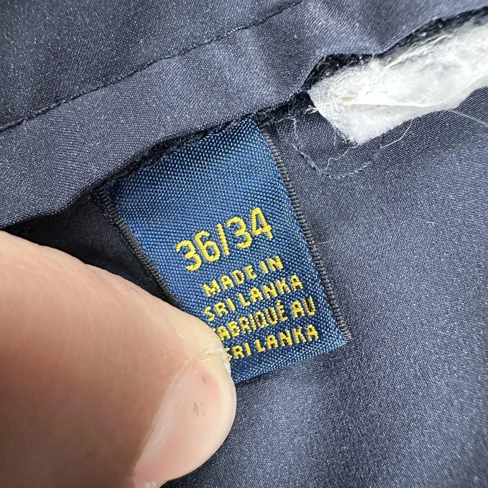 Polo Ralph Lauren Perfromance Pants‎ Mens 34x32 (Tag 36x34) Blue Straight Golf